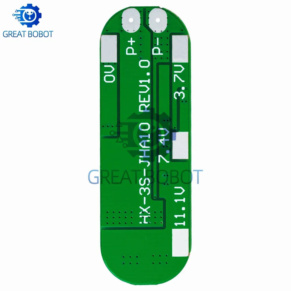 3S 10A BMS 12V Li-ion Battery Protection Board for 18650