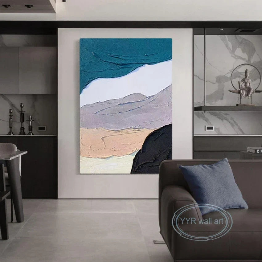 Abstract Hand-Painted Oil Painting Canvas Wall Art | Modern Decor