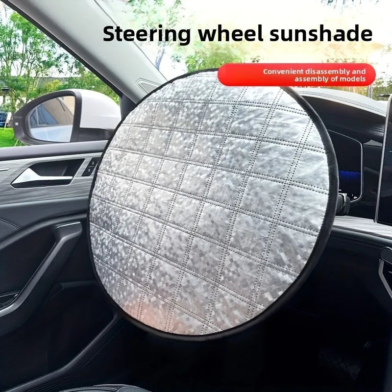 2-Pack Universal Car Steering Wheel Cover | Sun & Heat Shield