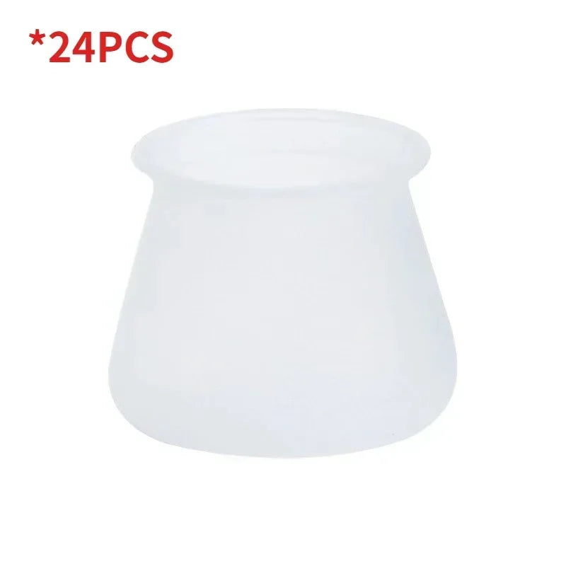 Silicone Chair Leg Caps Anti-Slip Floor Protectors 24 Pcs
