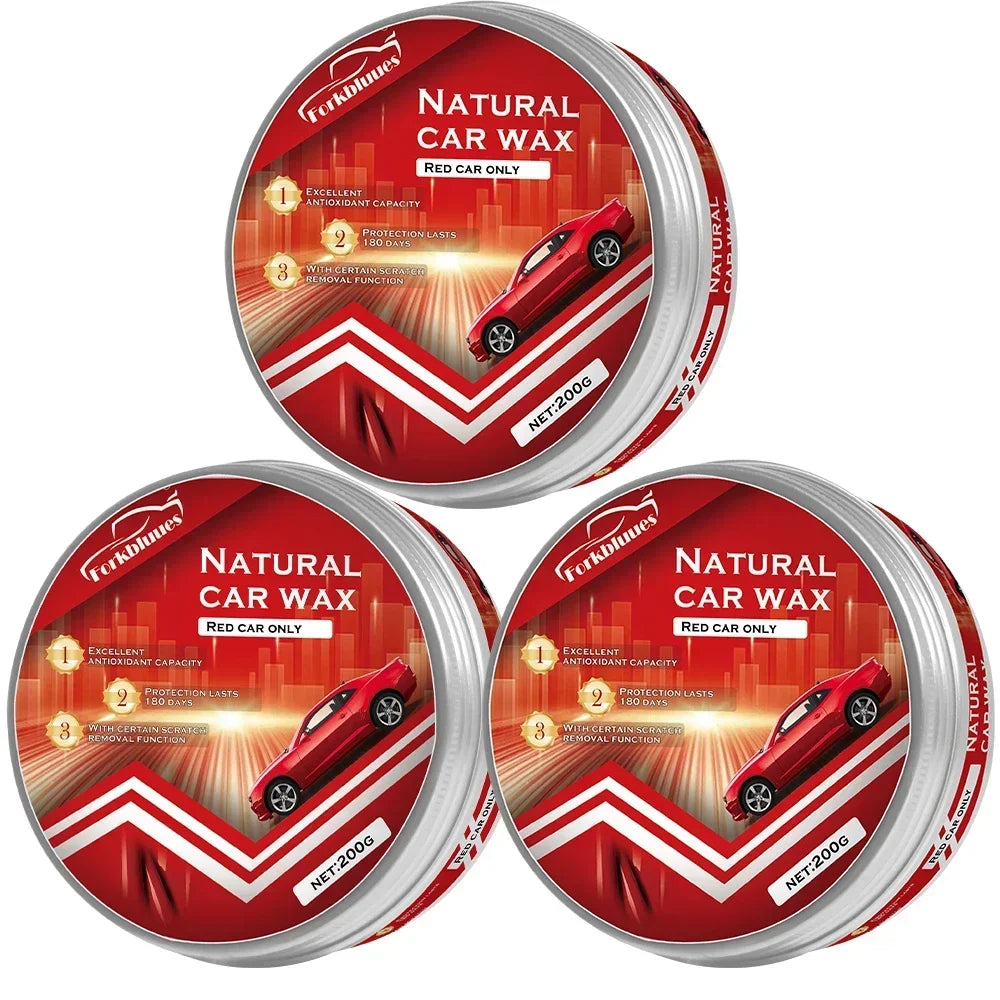 Red Car Wax Crystal Plating Hard Auto Paint Care Coating Tiny Scratch