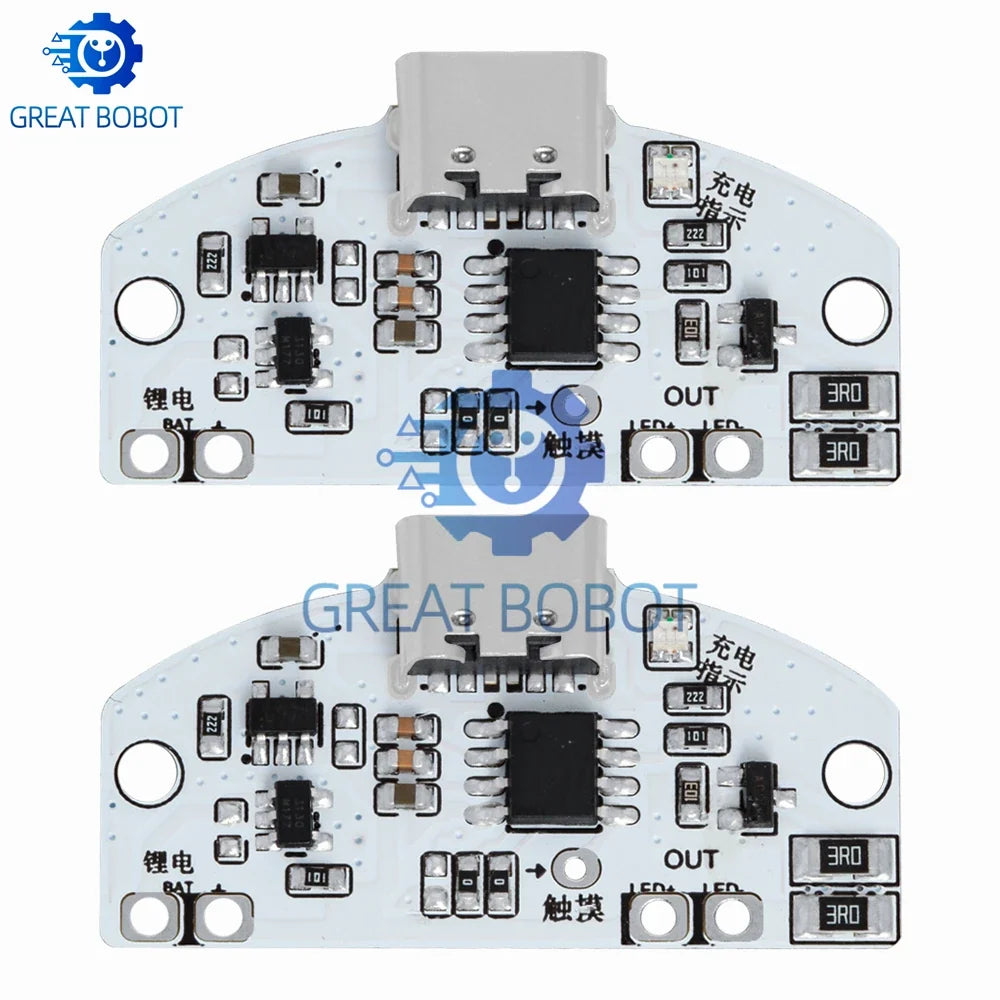 USB Type-C LED Touch Dimmer Module – 3-Gear Night Light Board