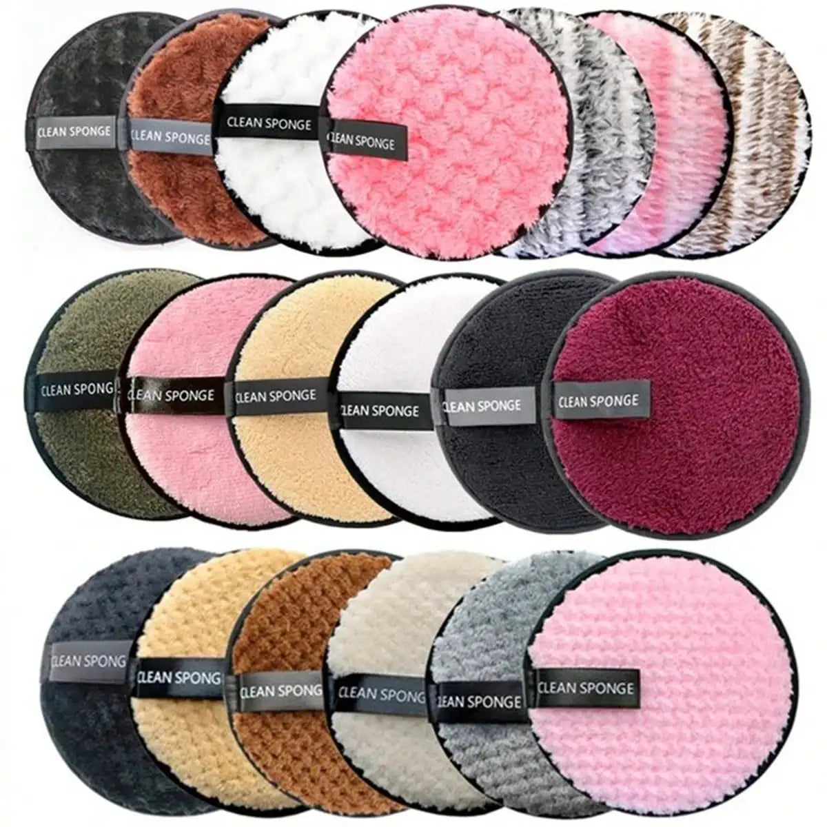 5-Pack Reusable Makeup Remover Pads – Soft Cotton Double-Sided
