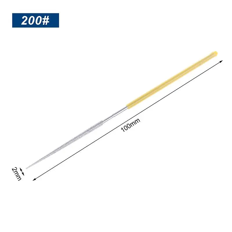 150 200 400 Small Round Diamond Needle Files Alloy Hand Tools DIY