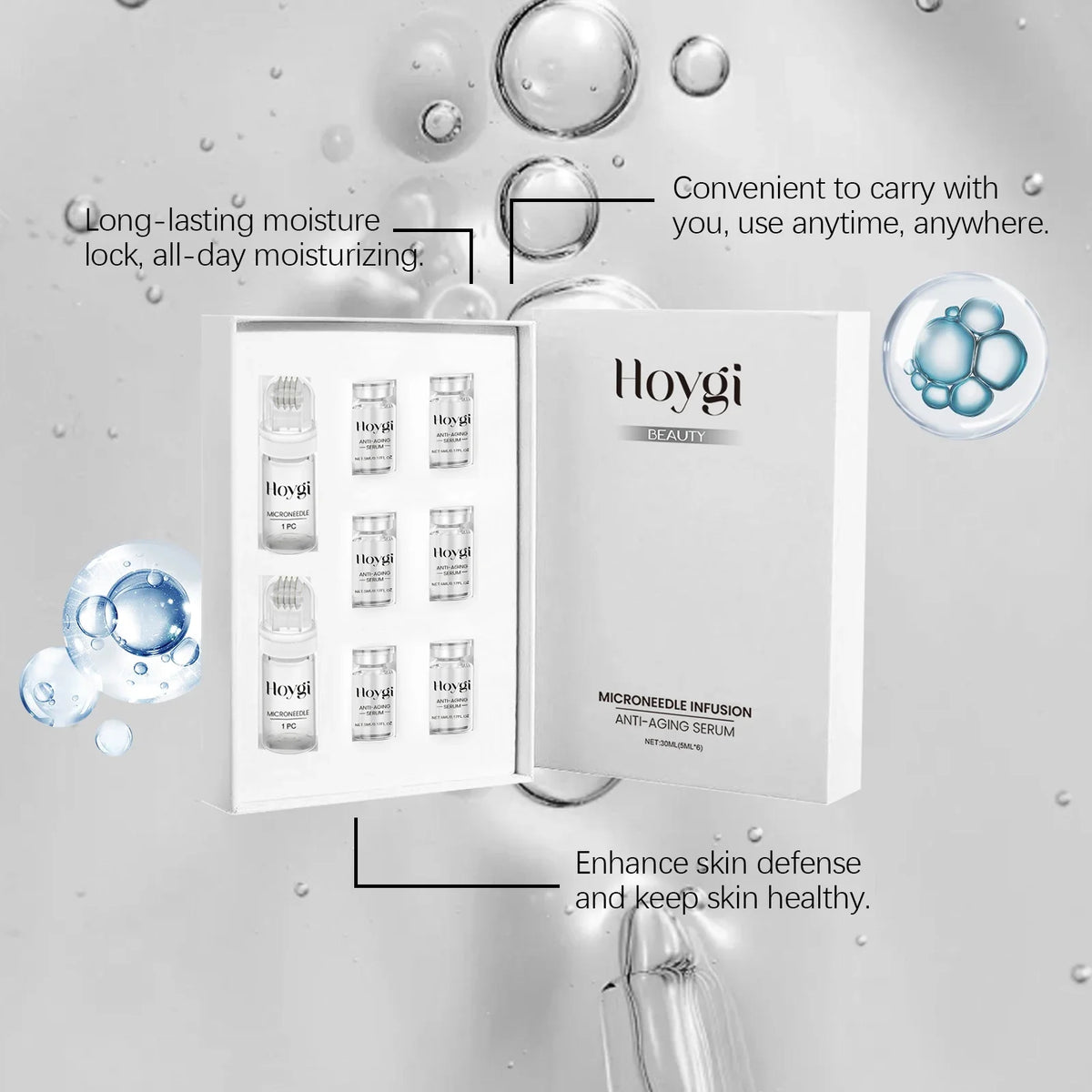Facial Roller Kit with Hydrating Serum Set for Radiant Skin