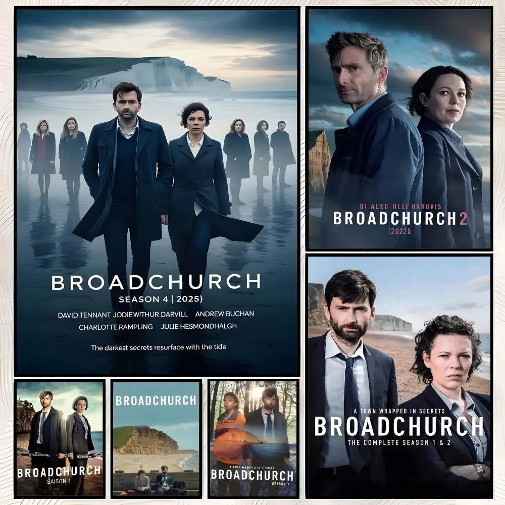 Broadchurch HD PVC Self-Stick Wall Art Poster | Waterproof Decor
