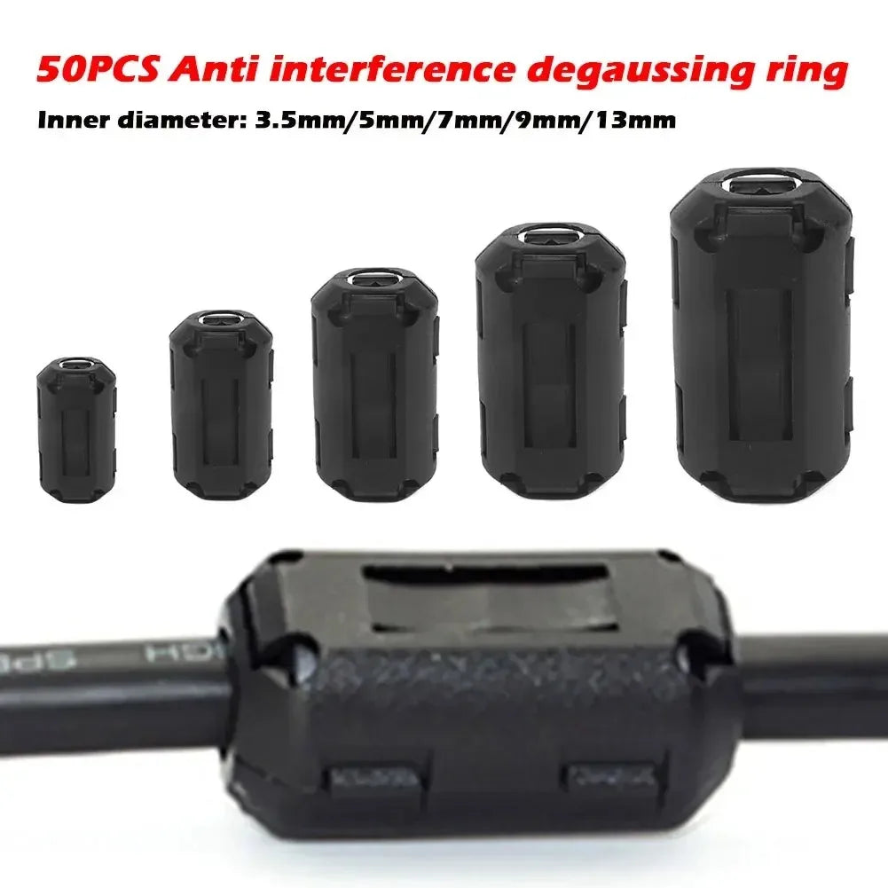 22-Piece Clip-On Ferrite Core EMI RFI Noise Suppressor Clips