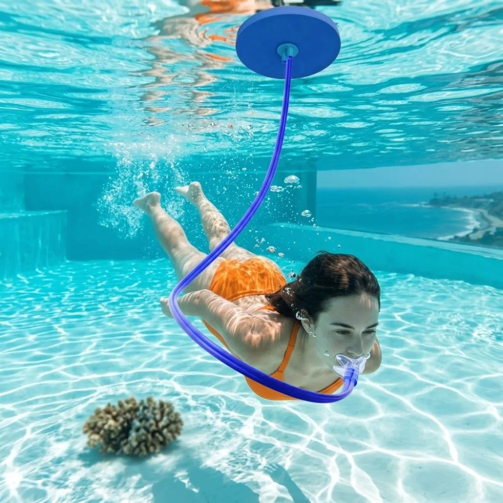 Double Tube Silicone Diving Snorkel Breathing Tube 1.5–4.5m