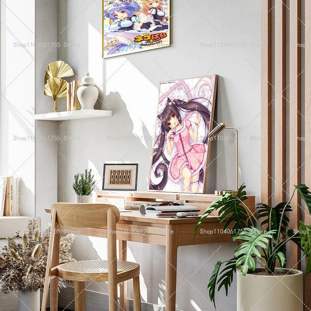 Nekopara Anime Poster – Waterproof Self-Adhesive Wall Sticker