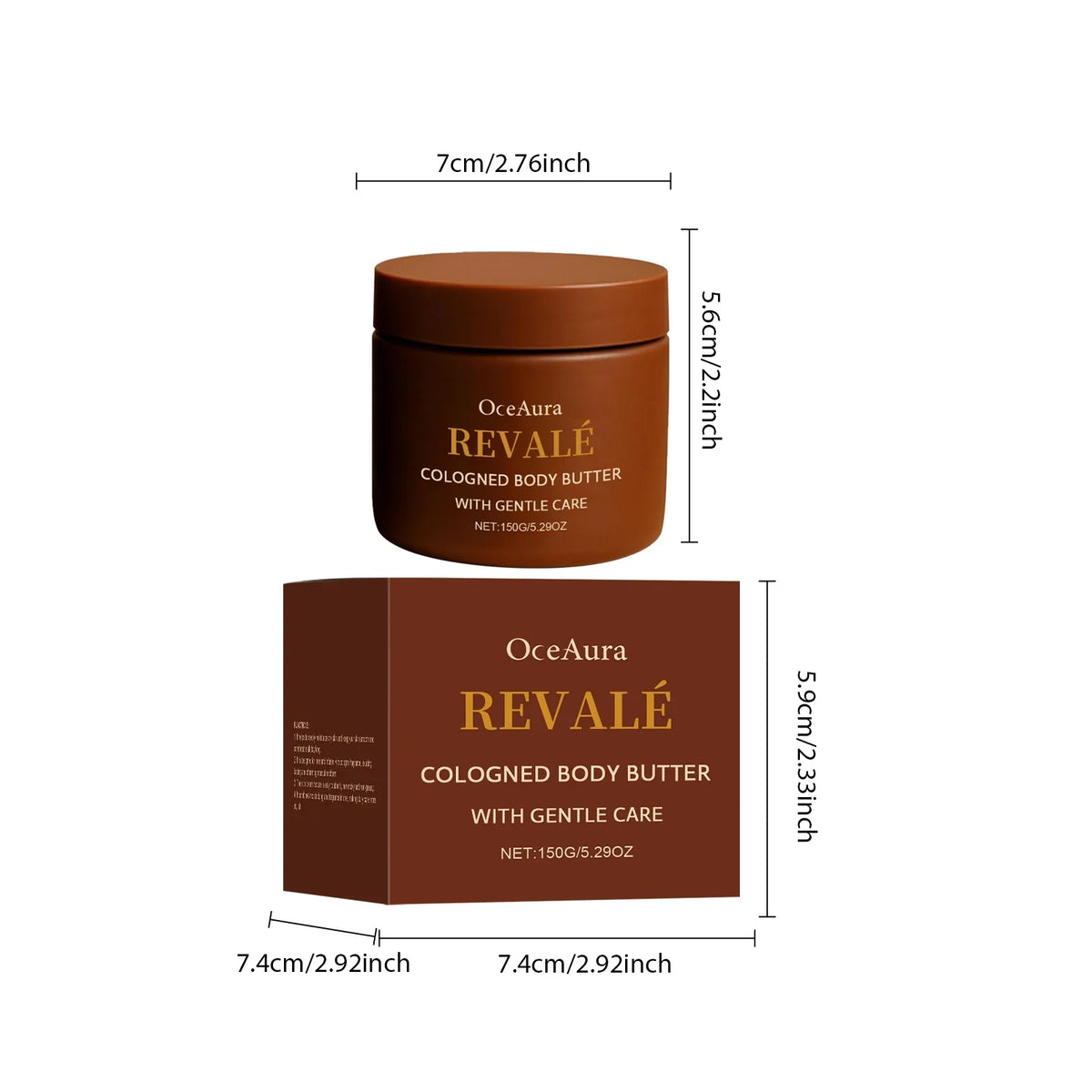 OceAura Men's Moisturizing Body Cream – Shea Butter & Sandalwood