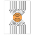 Abstract Woman Geometric Line Art Canvas Print | Modern Wall Decor