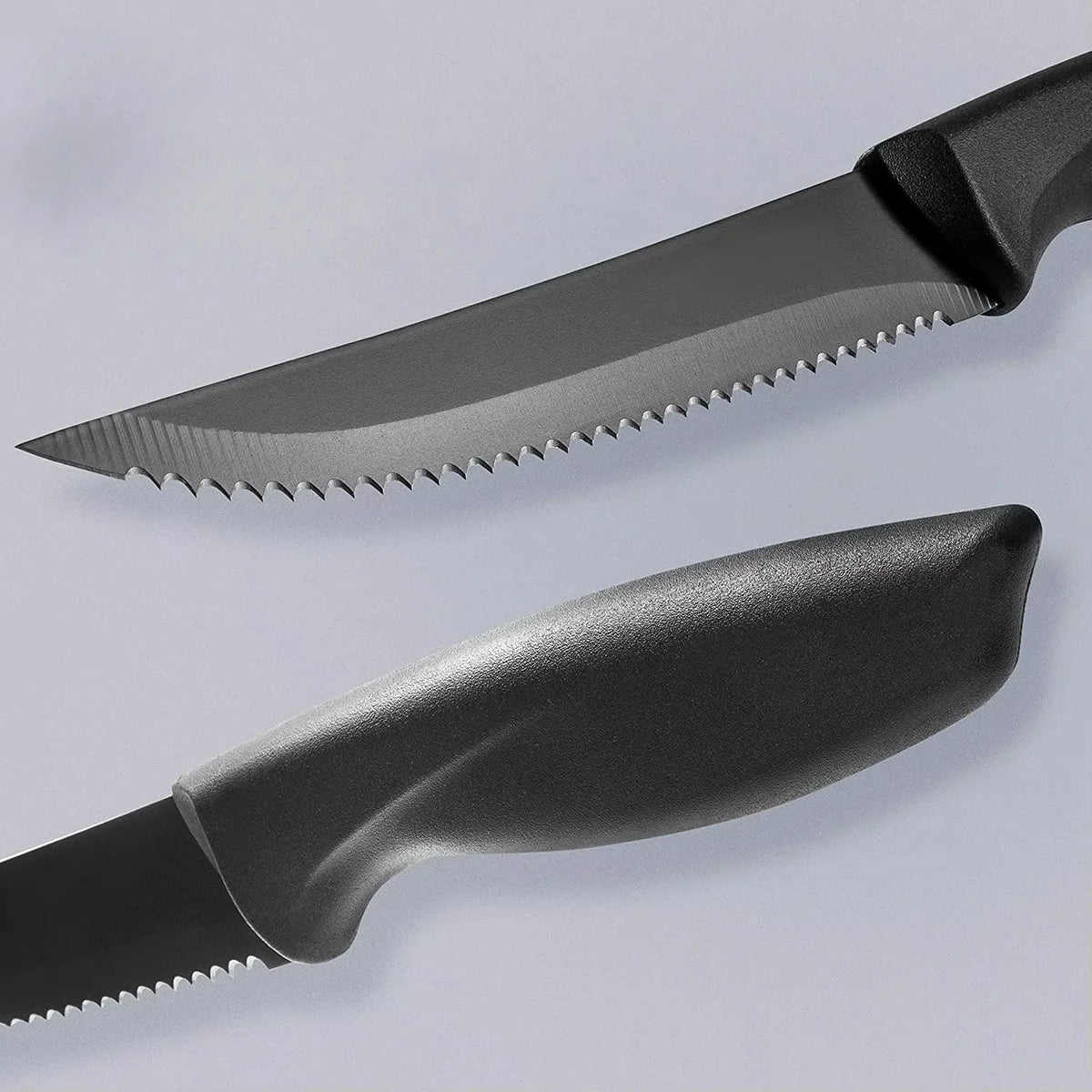 8.5" Serrated Stainless Steel Steak Knife Set – 2 to 8 Pc