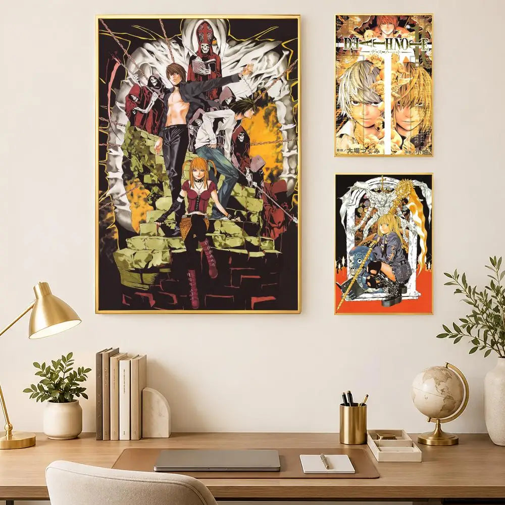 Death Note Anime Wall Poster – Self-Stick HD PVC Waterproof