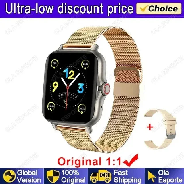 Smart Watch 1.44" Bluetooth Call Fitness Tracker for Men Women
