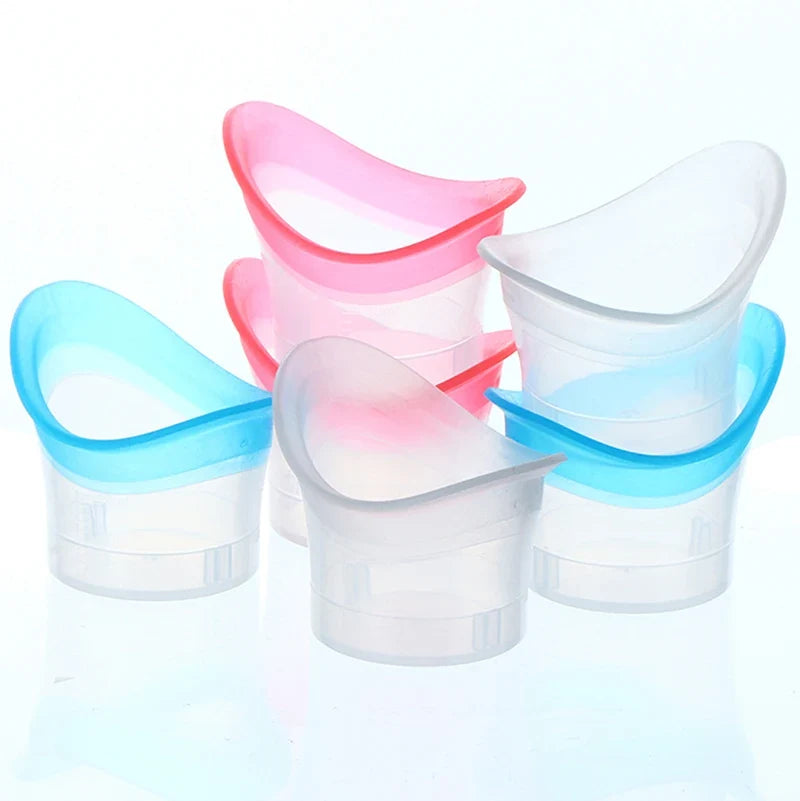 Silicone Eye Wash Cups 2 Pack – Reusable Soft Eye Bath Cup