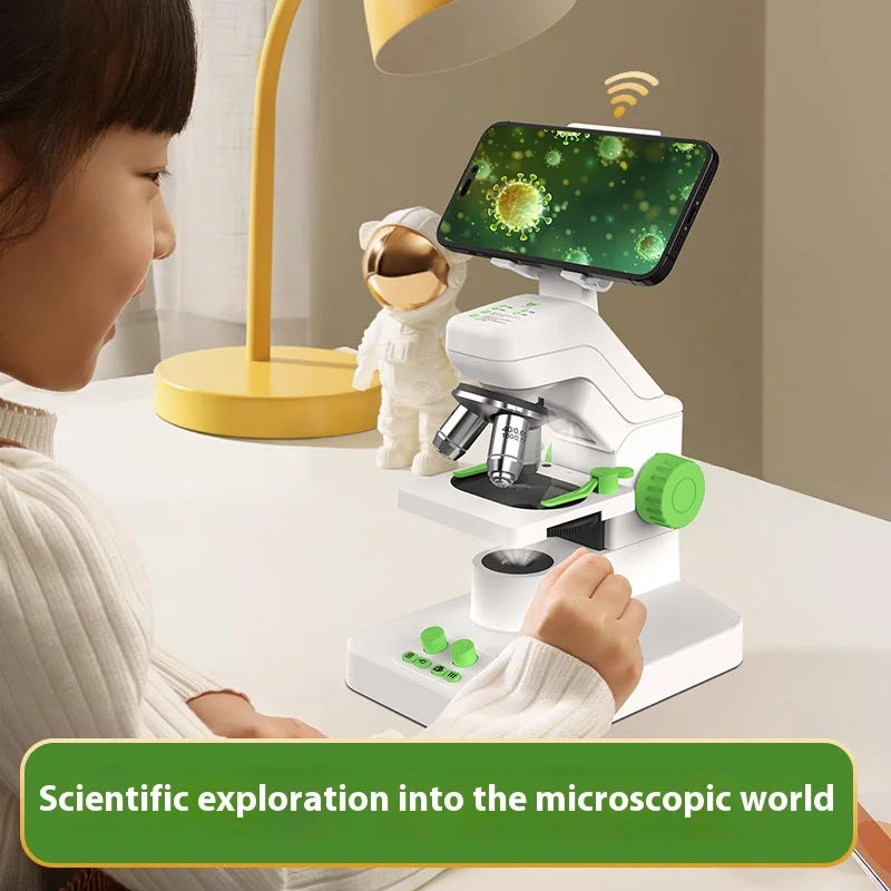 Kids WiFi Digital Microscope – HD 500X Science Learning Tool