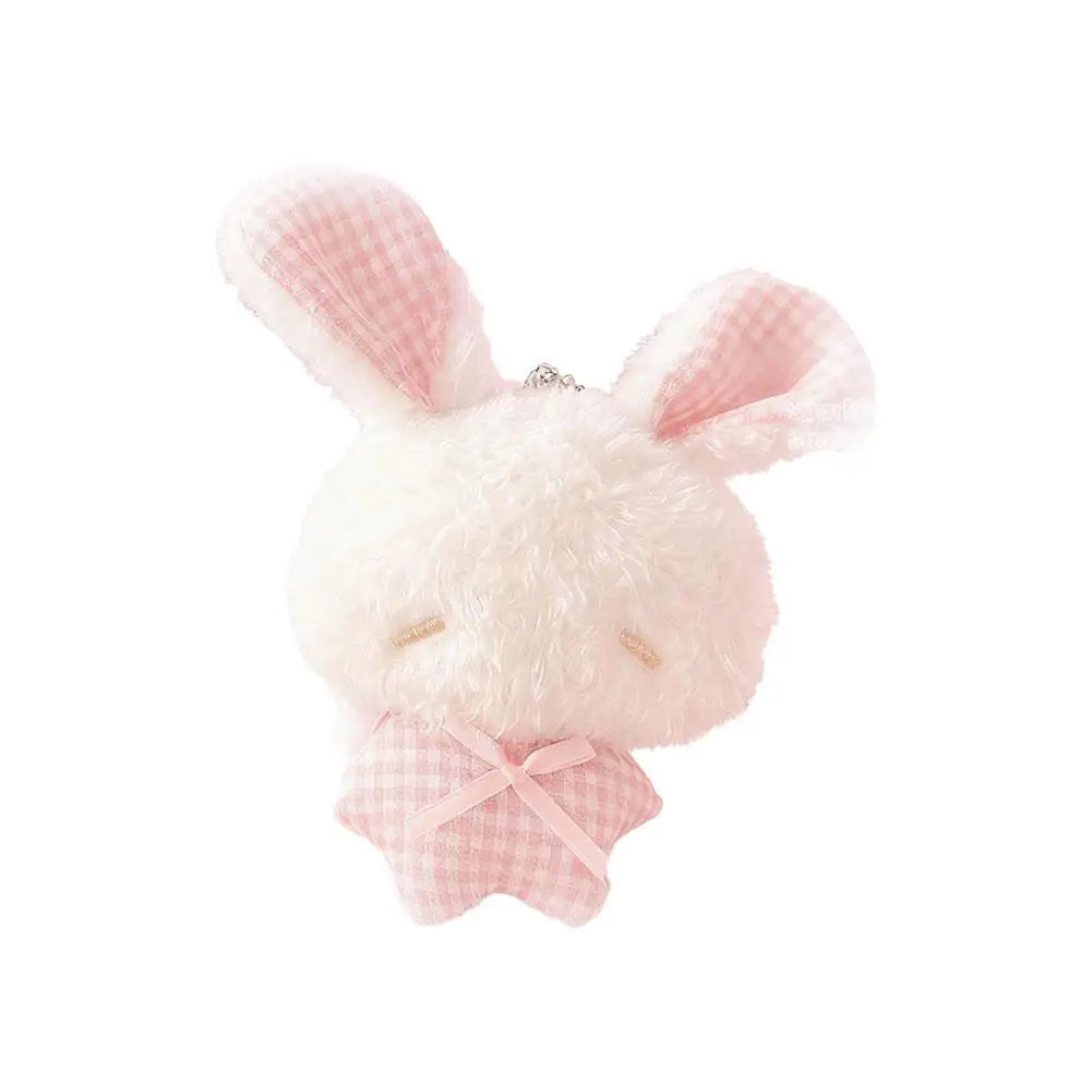 Mini Angel Bunny Plush Keychain – Kawaii Rabbit Stuffed Toy