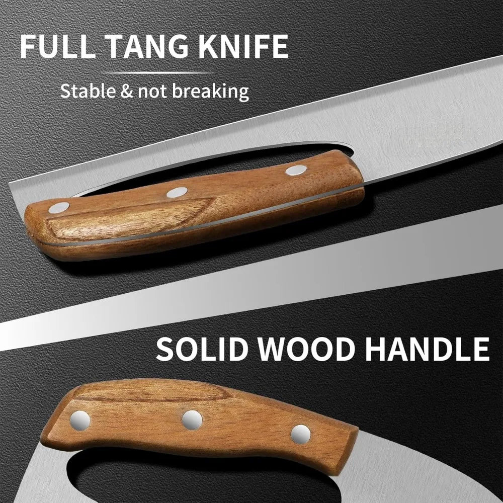 PLYS Meat Cleaver Knife – Sharp Stainless Steel Chef Cleaver
