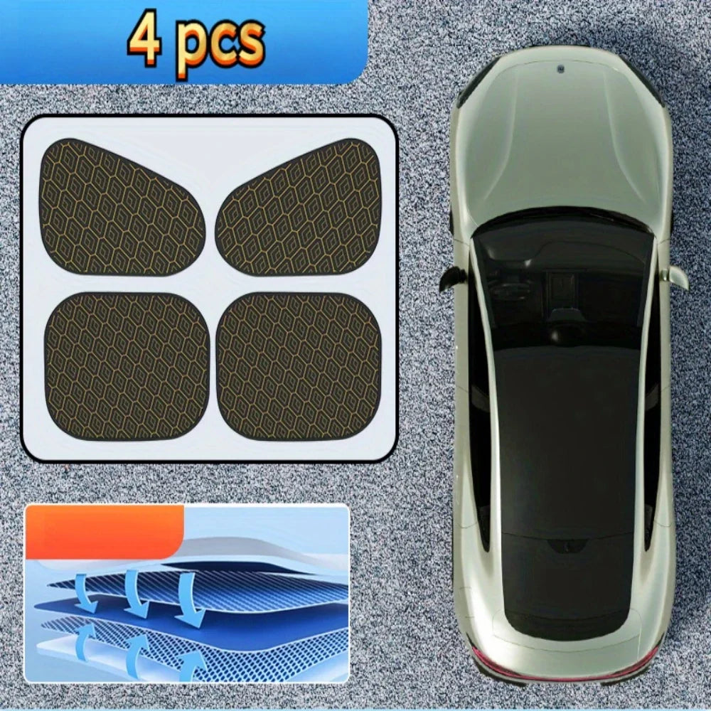 Foldable Car Side Window Sun Shade – 5-Layer UV Cover