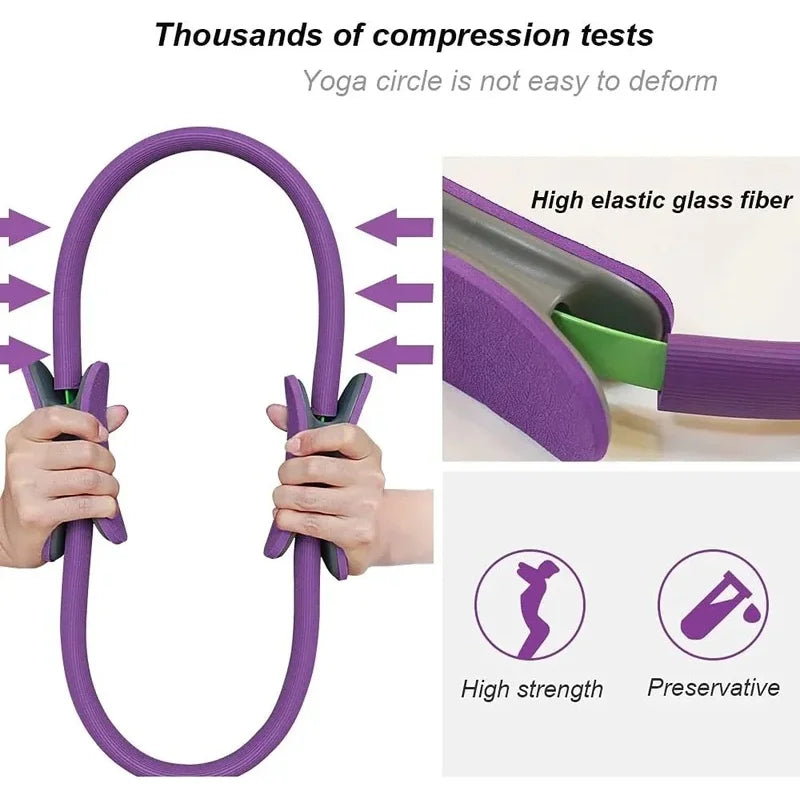 Non-Slip Yoga Pilates Resistance Ring – Home Fitness Tool