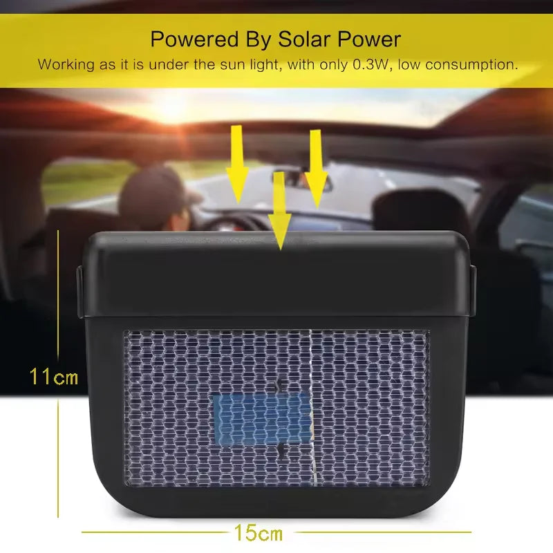 Solar Car Window Fan – Universal Ventilation & Cooling