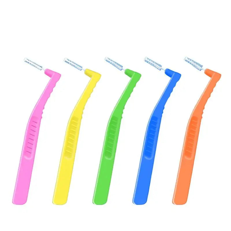 L-Shaped Interdental Brushes – Soft Bristle Travel Set (2/5 Pcs)