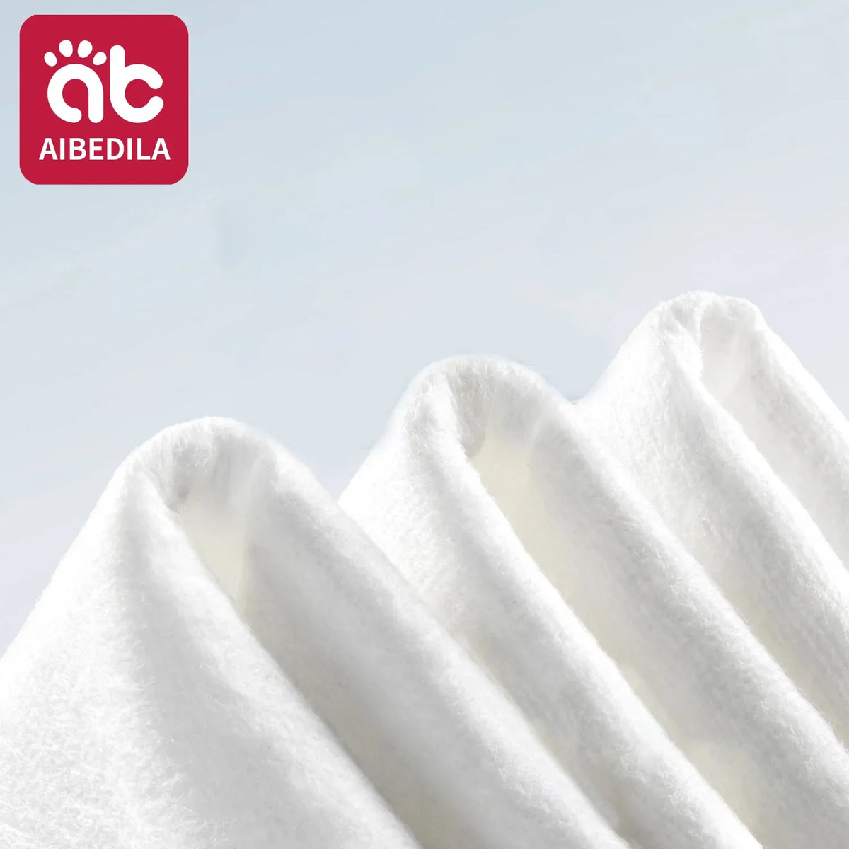 AIBEDILA Baby Cotton Dry Wipes – Unscented & Hypoallergenic