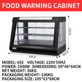 2000W 3-Tier Commercial Food Warmer Cabinet with LED Lighting