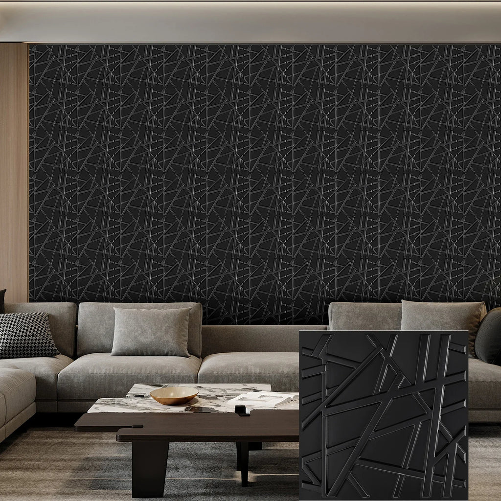 20 3D Pvc Wall Panels Indoor Decoration Living Room Hall Bedroom