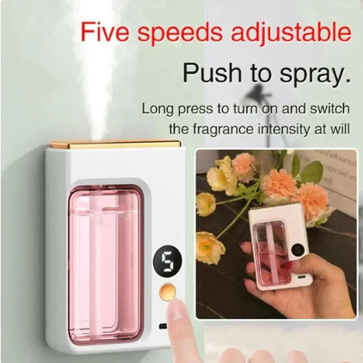 Wireless Wall Hanging Aromatherapy Diffuser & Fragrance Sprayer