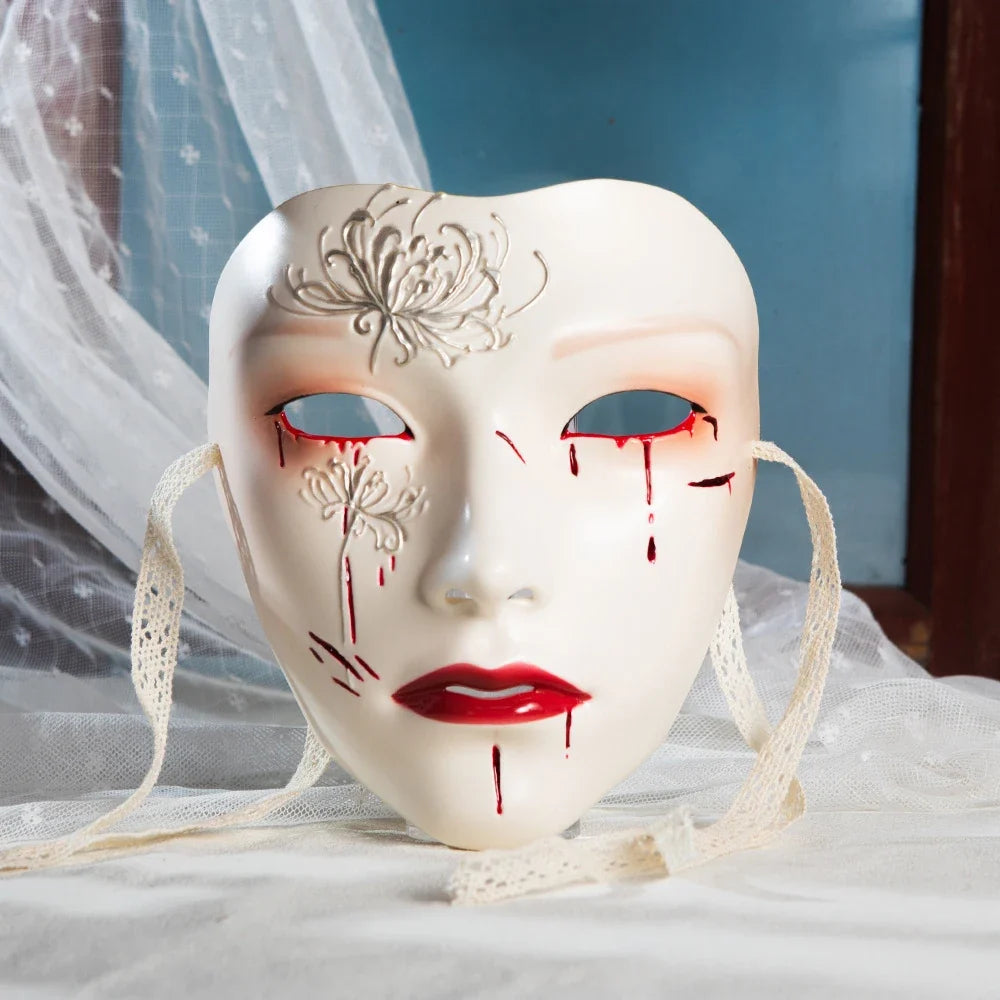 Mask Retro Hand Drawing Fashion Men Women Samestyle Ancient Adult