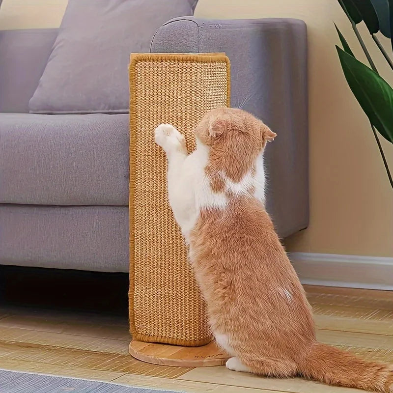 Sturdy Sisal Cat Scratching Board- No Mess Sofa-safe Design Suitable