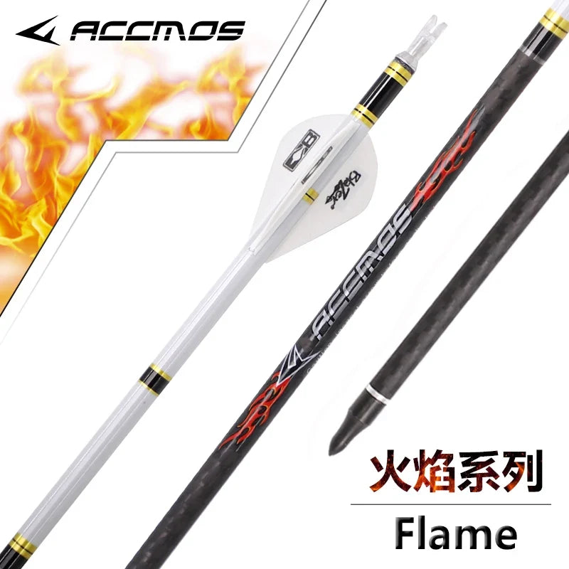 6 ID Arrow 3K Weave Carbon Shafts Spine 200 250 300 350 500 Bow