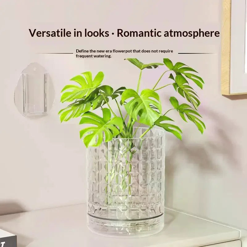 Hydroponic Wall Planter | Self-Adhesive Double Layer Hanging Vase