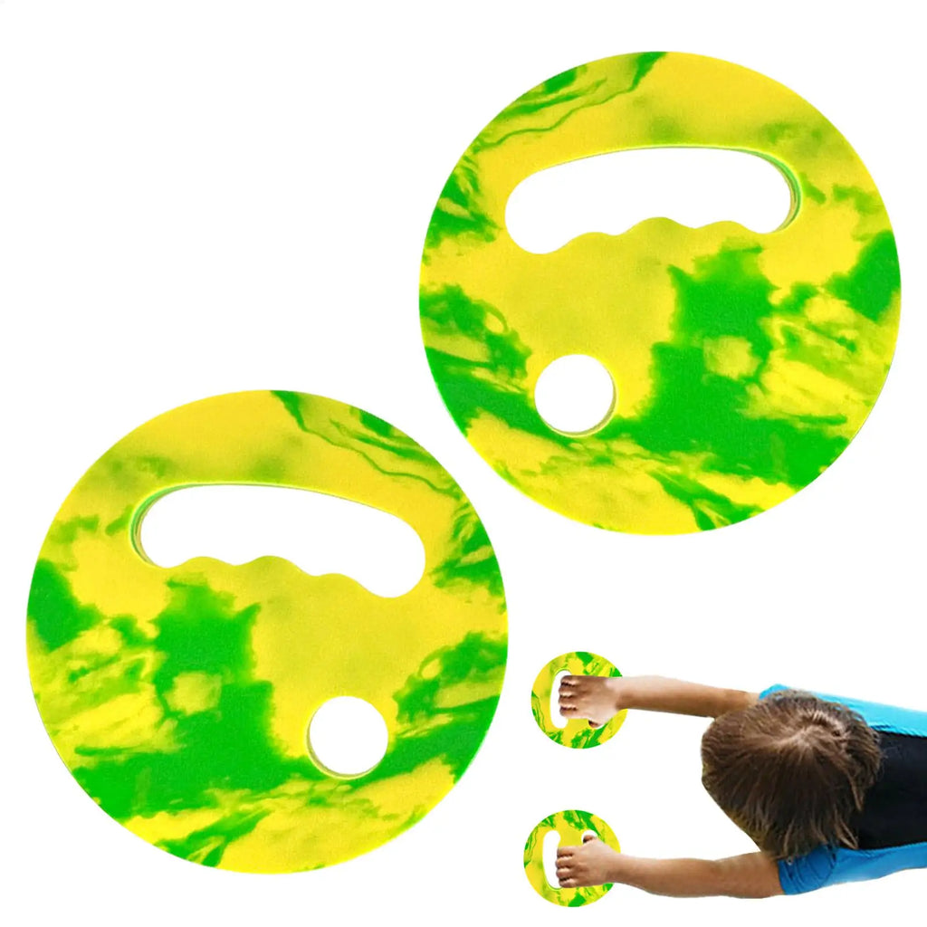 Swim Hand Paddles 2Pcs – Water Exercise Discs for Pool Training