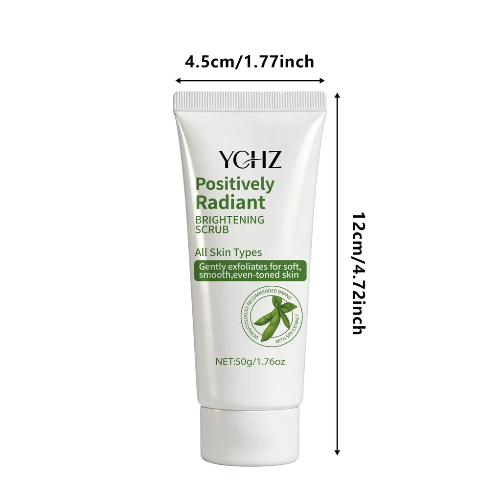 Radiant Skin Cleansing Scrub Gel – Soybean Extract, Oil-Free