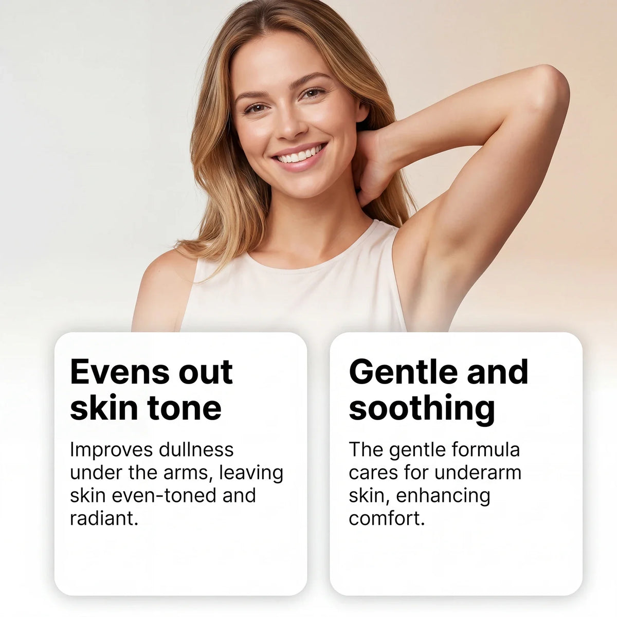 Underarm Brightening Cream – Vitamin C, Hydrating, Non-Greasy