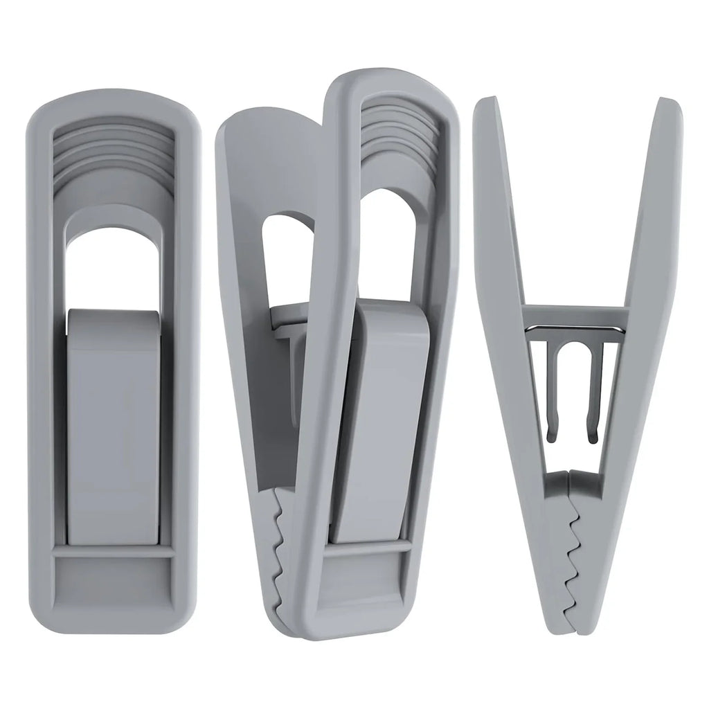 20pcs Large Opening Plastic Clothes Pegs with Hangers