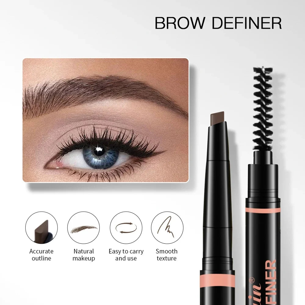Lakerain Triangle Eyebrow Pencil – Waterproof Auto-Rotating 3 Colors