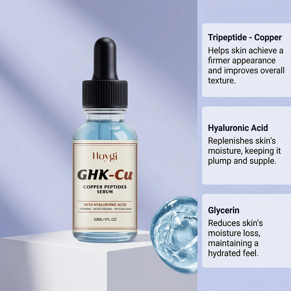 Hoygi GHK-Cu Copper Peptide Serum | Hyaluronic Acid Face Essence