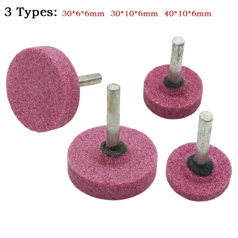 5-Pc Abrasive Mounted Stone Grinding Wheels | 6mm Shank Rotary Tool