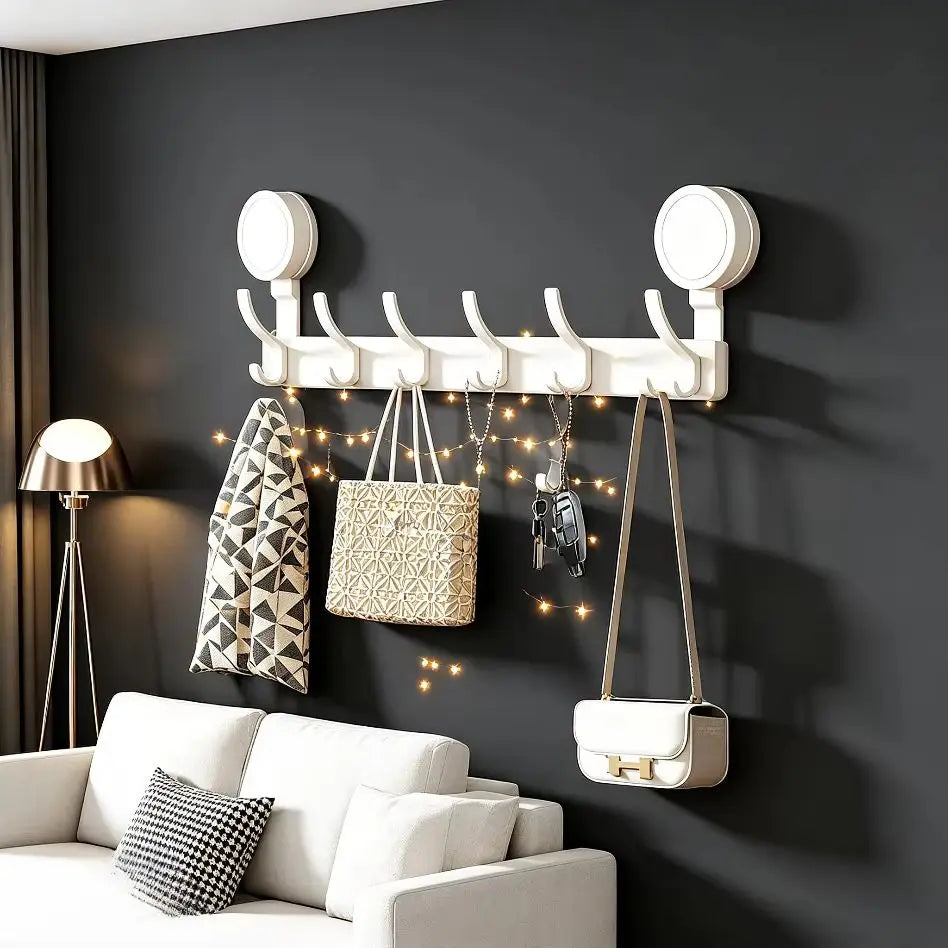 No-Drill Aluminum Suction Cup Wall Hooks | Kitchen & Bathroom