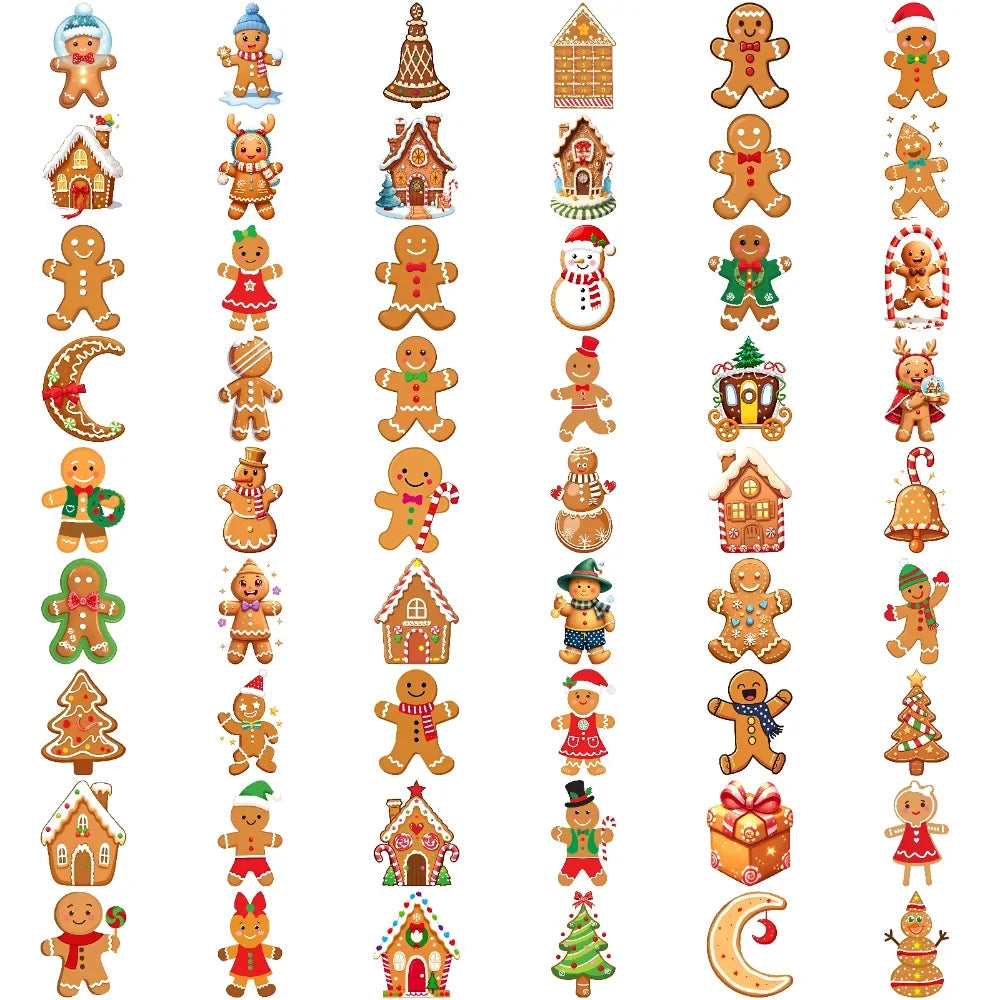 54pcs Christmas Temporary Tattoo Stickers – Waterproof 3D
