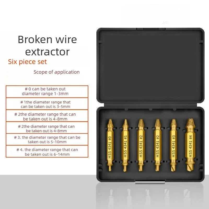 Double-Head Screw Extractor & Broken Bolt Remover Set