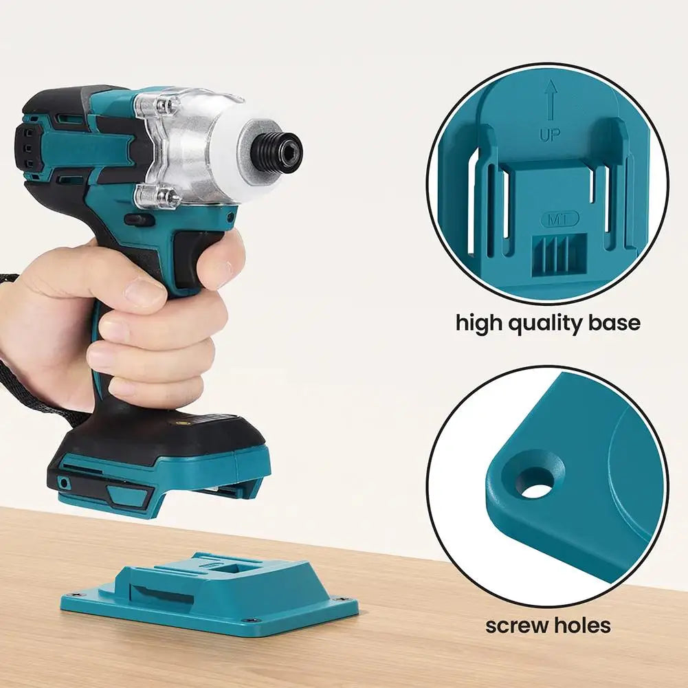 Makita 18V Wall Mount Drill Holder & Battery Bracket | 1/3/5 Pcs