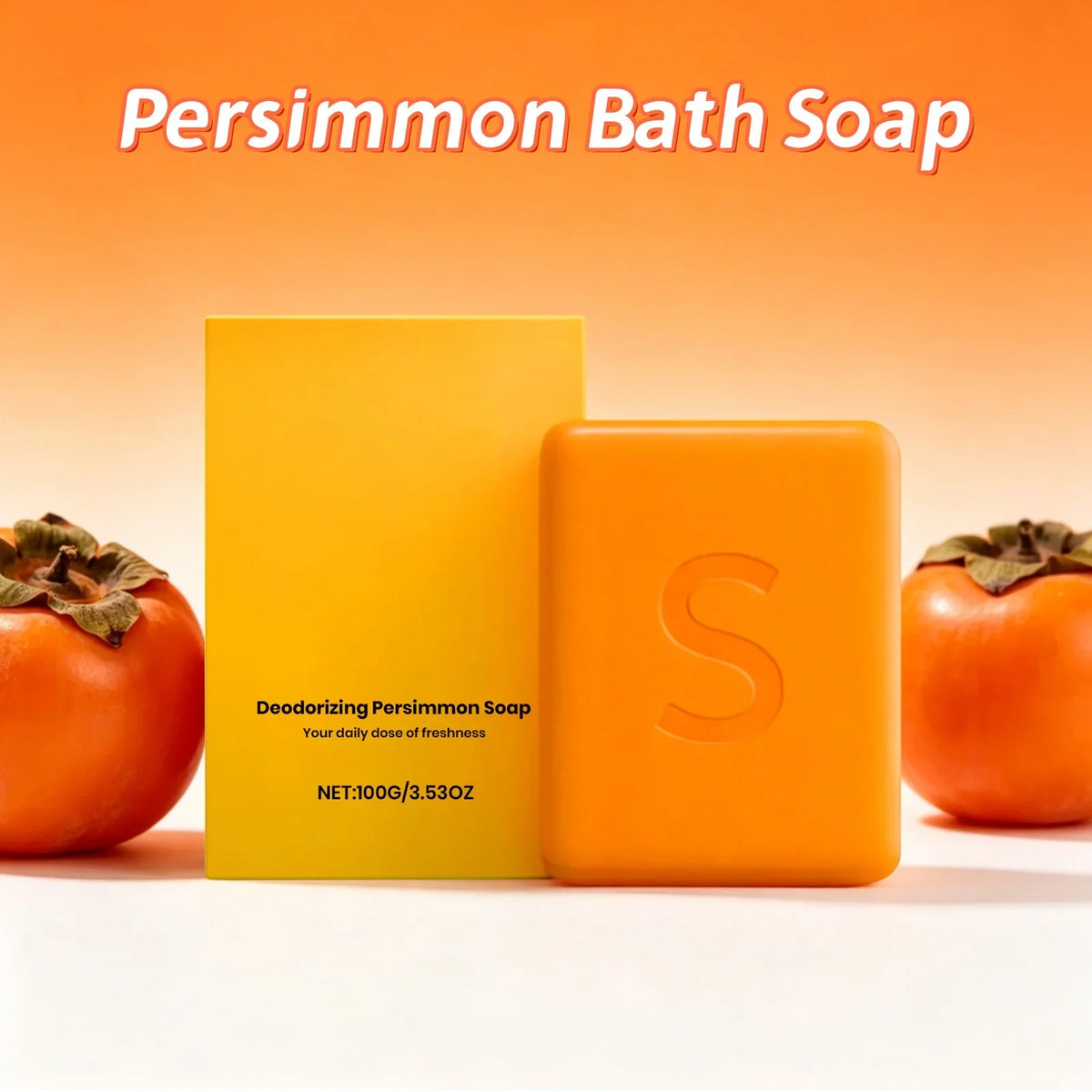Persimmon Bath Soap Bar – Deep Cleanse & Moisturize Skin