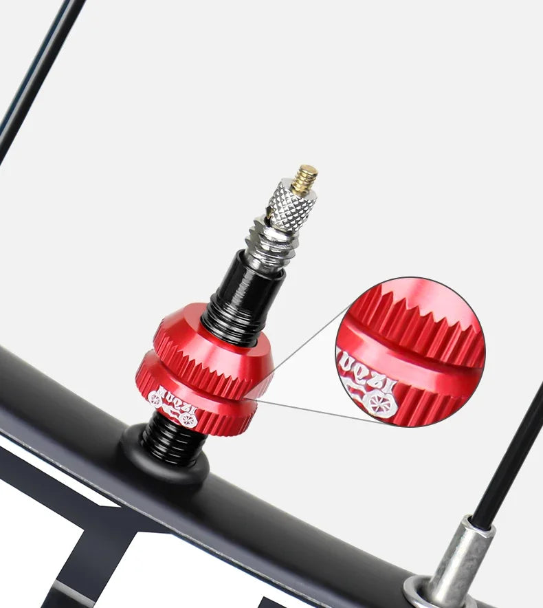 Bike Tubeless Tire Presta Valve Nut MTB Road Bicycle Rim Aluminum