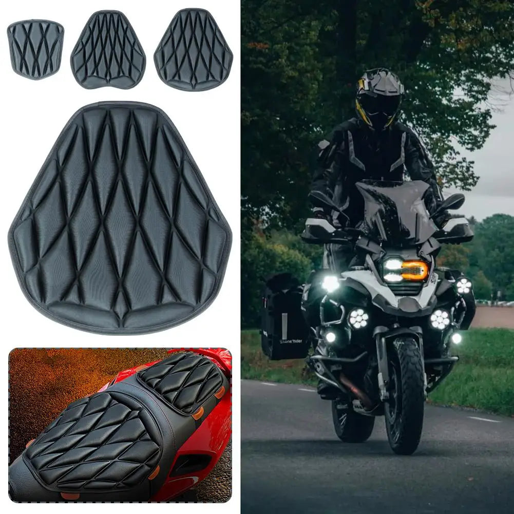 Universal 3D Anti-Slip Motorcycle Seat Cushion Cover | Breathable