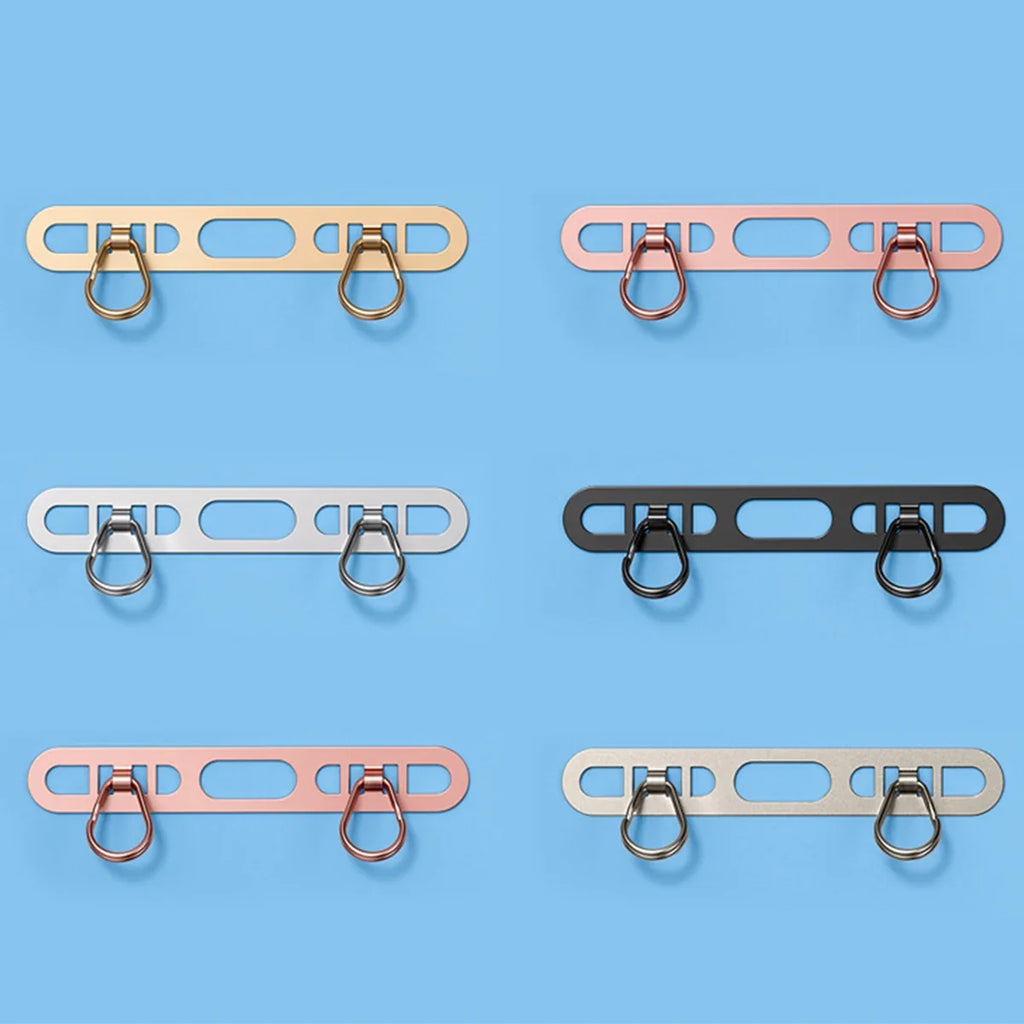 Stainless Steel Phone Lanyard Patch Clip | Metal Gasket Connector