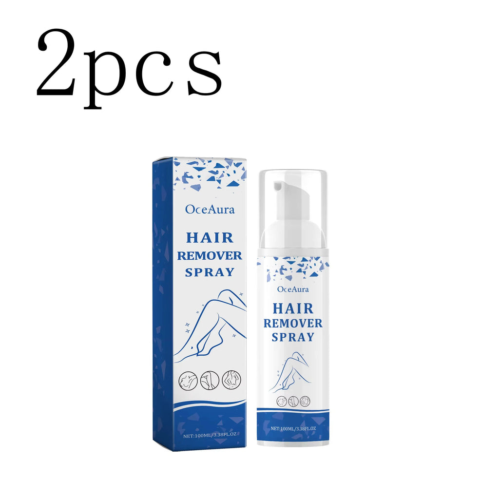 OceAura Depilatory Mousse Spray – Smooth Underarms & Body